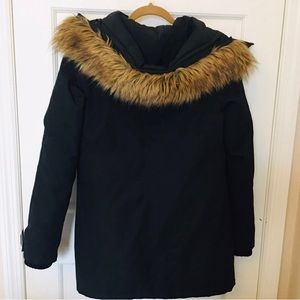 Vince Camuto Black Winter Snow Coat